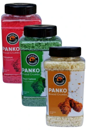 3'lü Set (Hibiskus | Yeşil Sebze | Sade) Panko – 3x 170gr